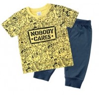 Minizone 短袖面衫 & 七分褲仔 - Nobody 